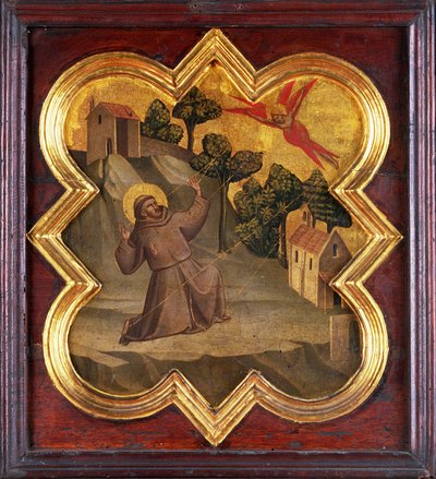 St. Franciscus ontvangt de stigmata door Taddeo Gaddi